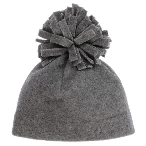 Il Gufo-Girls Grey Fleece Hat | Childrensalon Outlet