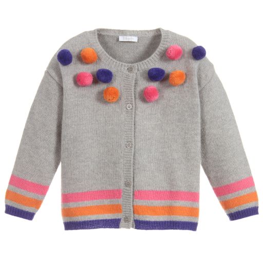 Il Gufo-سترة كارديغان أطفال بناتي صوف محبوك | Childrensalon Outlet
