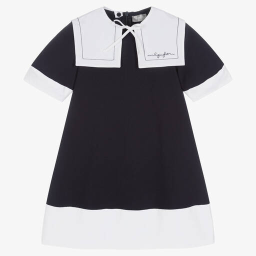 Il Gufo-Синее платье в матросском стиле | Childrensalon Outlet