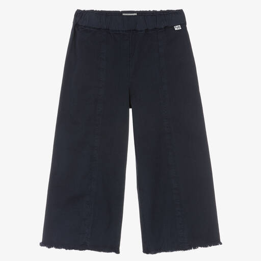 Il Gufo-Pantalon large bleu marine fille | Childrensalon Outlet