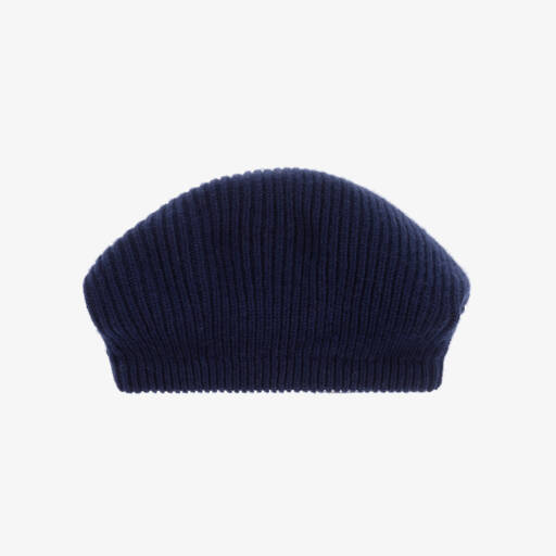 Il Gufo-Girls Navy Wool Beret | Childrensalon Outlet