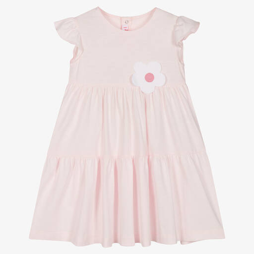 Il Gufo-Розовое платье из хлопкового джерси | Childrensalon Outlet