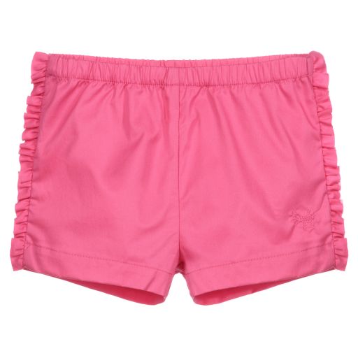 Il Gufo-Girls Pink Cotton Shorts | Childrensalon Outlet