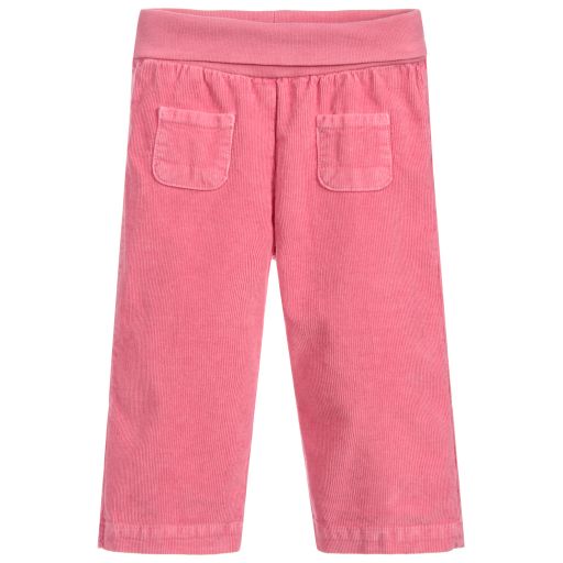 Il Gufo-Girls Pink Cotton Trousers | Childrensalon Outlet