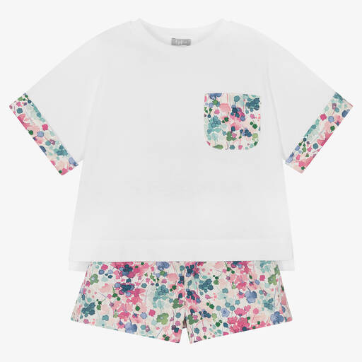 Il Gufo-Топ и розовые шорты в цветочек | Childrensalon Outlet