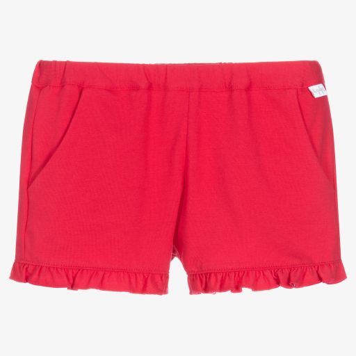 Il Gufo-Girls Pink Frill Shorts | Childrensalon Outlet