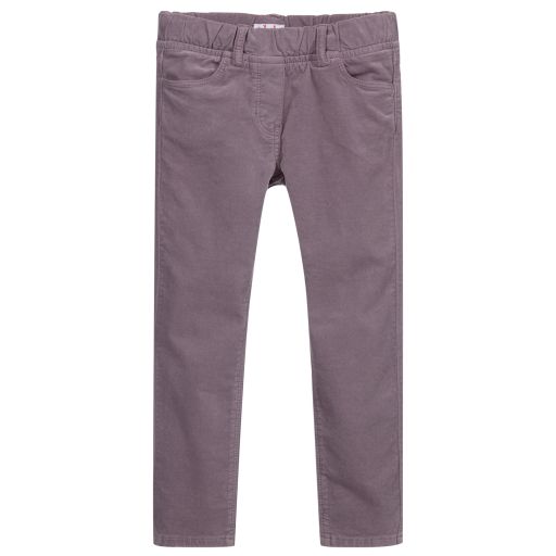Il Gufo-Pantalon violet en velours Fille | Childrensalon Outlet
