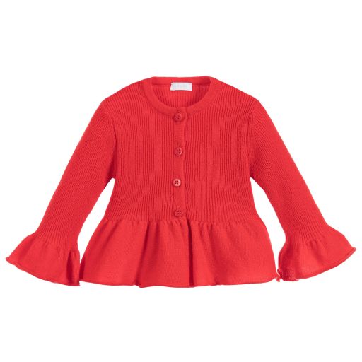 Il Gufo-سترة كارديغان أطفال بناتي صوف محبوك | Childrensalon Outlet