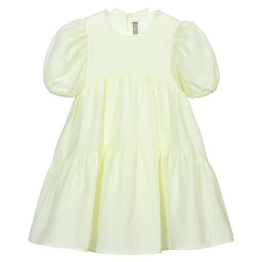 Il Gufo-فستان قطن كريب لون أصفر | Childrensalon Outlet