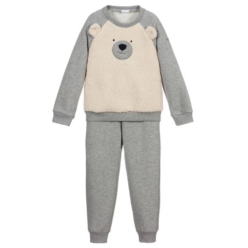 Il Gufo-Survêtement gris en coton | Childrensalon Outlet