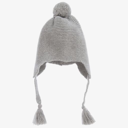 Il Gufo-Grey Knitted Wool Hat | Childrensalon Outlet
