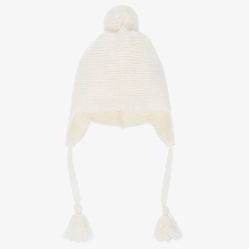 Il Gufo-Ivory Knitted Wool Hat | Childrensalon Outlet