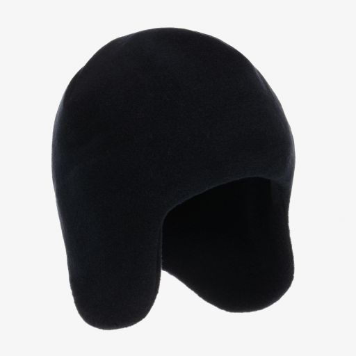 Il Gufo-Navy Blue Fleece Hat | Childrensalon Outlet