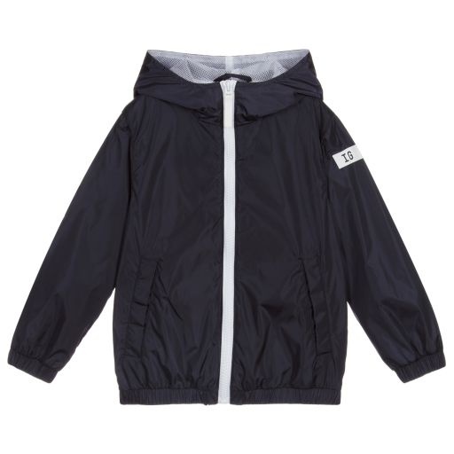 Il Gufo-Navy Blue Windbreaker Jacket | Childrensalon Outlet