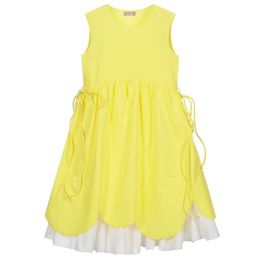 Il Gufo-Yellow Dress & Slip | Childrensalon Outlet