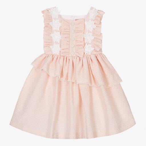Irpa-Girls Pale Pink Sleeveless Sparkly Dress | Childrensalon Outlet