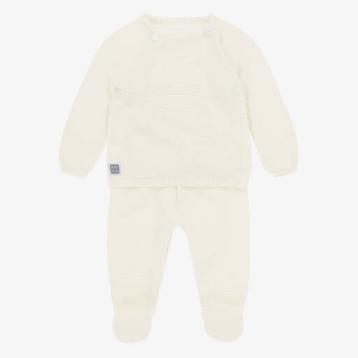 Minutus-Кремовый вязаный комплект для малышей | Childrensalon Outlet