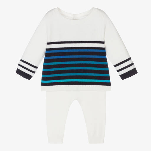 Jacadi Paris-Baby Boys Wool Knit Trouser Set | Childrensalon Outlet