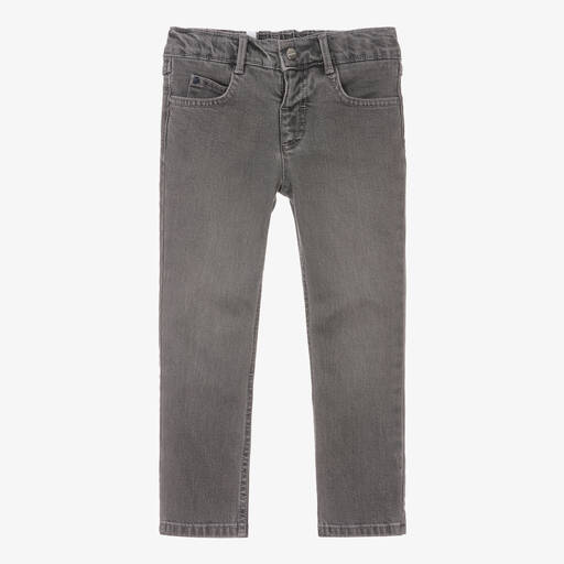 Jacadi Paris-Graue, schmale Jeans (J) | Childrensalon Outlet