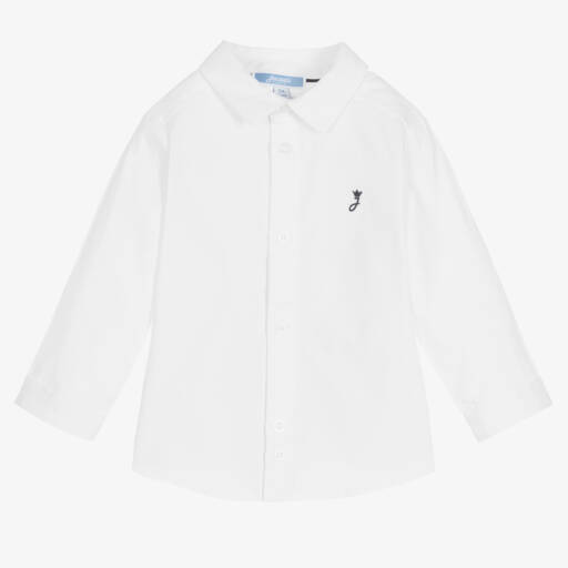 Jacadi Paris-Boys Organic Cotton White Shirt | Childrensalon Outlet