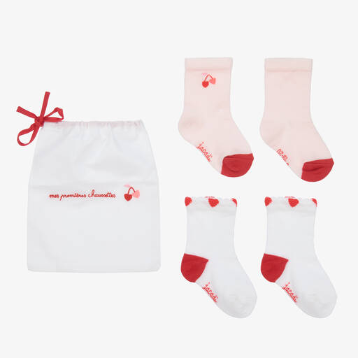 Jacadi Paris-Cotton Baby Socks (2 Pack) | Childrensalon Outlet