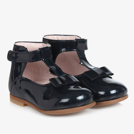 Jacadi Paris-Chaussures bleues cuir verni fille | Childrensalon Outlet