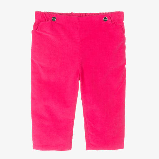 Jacadi Paris-Girls Pink Cord Trousers | Childrensalon Outlet