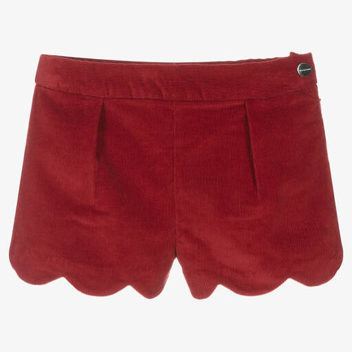 Jacadi Paris-Girls Red Corduroy Shorts | Childrensalon Outlet