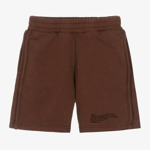 JACQUEMUS-Brown Cotton Jersey Shorts | Childrensalon Outlet