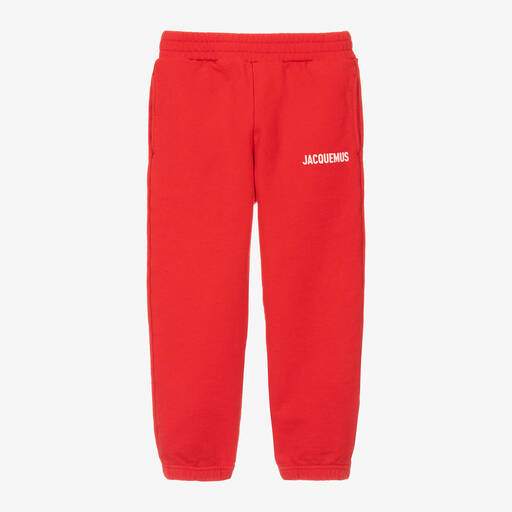JACQUEMUS-جوغرز قطن جيرسي لون أحمر | Childrensalon Outlet