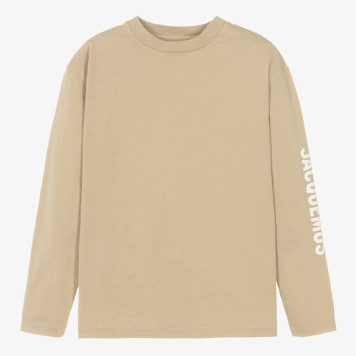 JACQUEMUS-Бежевый хлопковый топ для подростков | Childrensalon Outlet