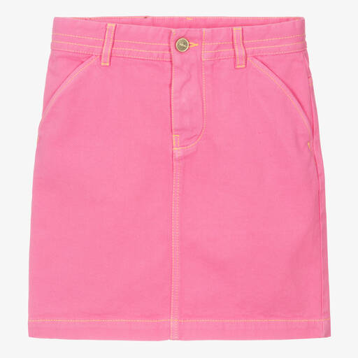 JACQUEMUS-Teen Girls Pink Denim Skirt | Childrensalon Outlet