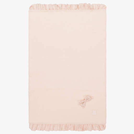 Jamiks-Baby Girls Pink Organic Cotton Swaddle (100cm) | Childrensalon Outlet