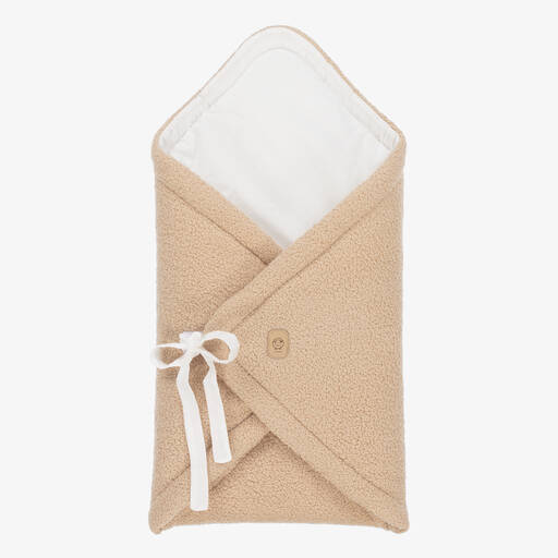 Jamiks-Beige Cotton Bouclé Fleece Nest (63cm) | Childrensalon Outlet