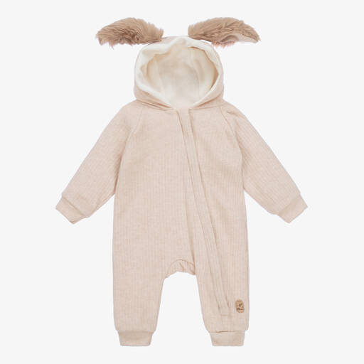 Jamiks-Бежевый комбинезон из джерси для коляски с ушками кролика | Childrensalon Outlet