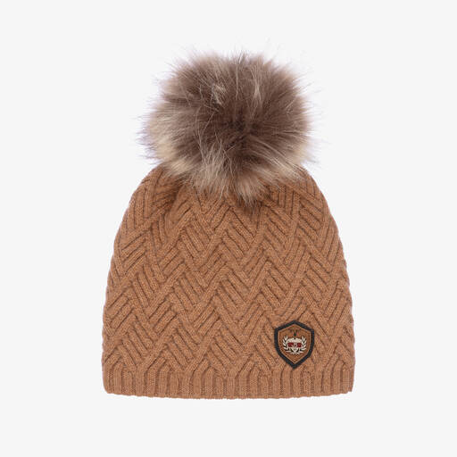 Jamiks-Boys Beige Merino Wool Hat | Childrensalon Outlet