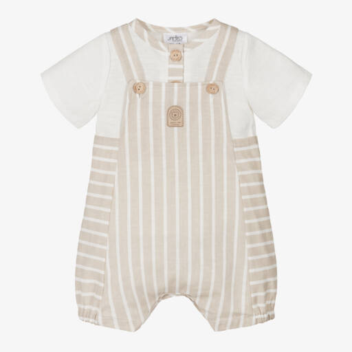 Jamiks-Льняной комплект с комбинезоном для мальчиков | Childrensalon Outlet