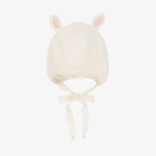 Jamiks-Girls Luxurious Ivory Bunny Hat | Childrensalon Outlet