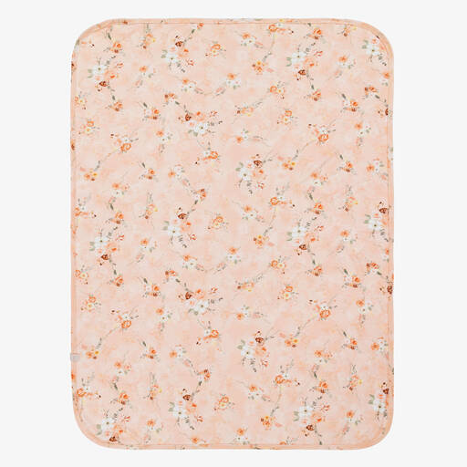 Jamiks-Girls Pink Floral Bamboo Swaddle (96cm) | Childrensalon Outlet