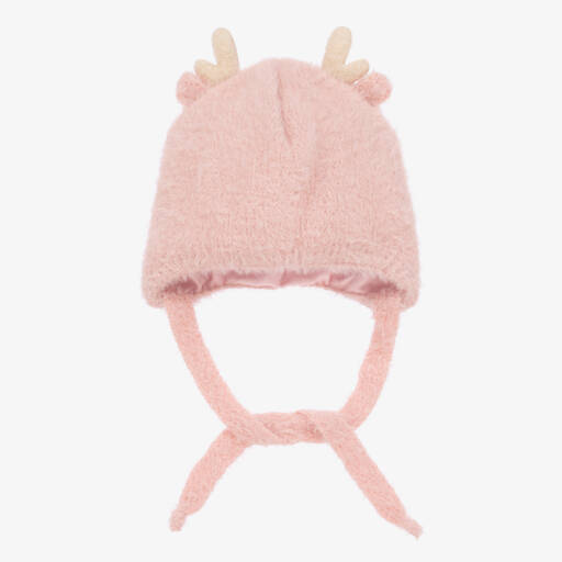Jamiks-Girls Pink Fluffy Antler Hat | Childrensalon Outlet