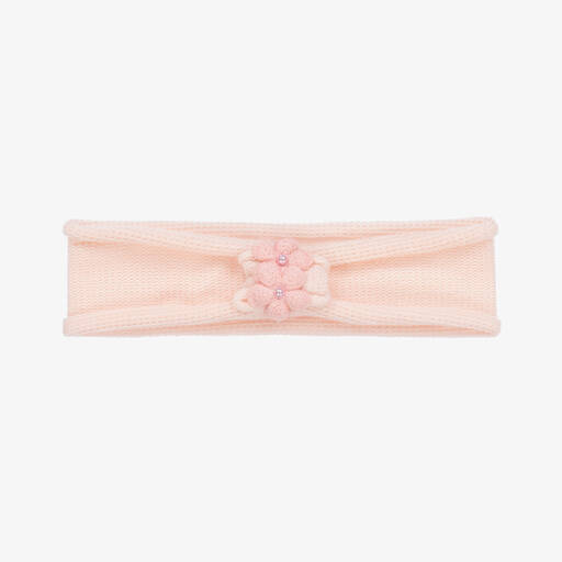 Jamiks-Girls Pink Knitted Flower Headband | Childrensalon Outlet