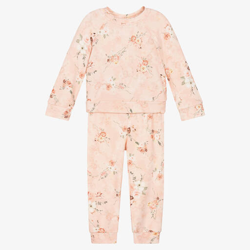 Jamiks-Ensemble pantalon rose à fleurs | Childrensalon Outlet