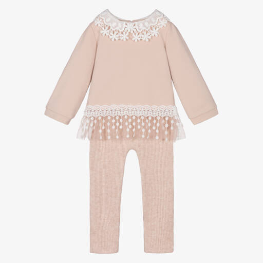 Jamiks-Кружевной комплект розового цвета для девочек | Childrensalon Outlet