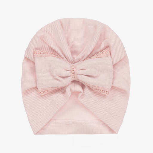 Jamiks-Girls Soft Pink Cotton Turban | Childrensalon Outlet