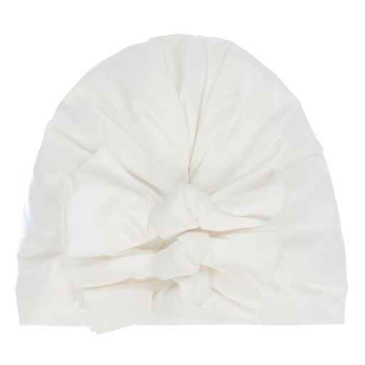 Jamiks-Ivory Cotton Jersey Turban | Childrensalon Outlet