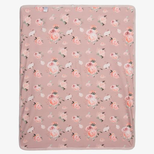 Jamiks-Pink Knitted Blanket (100cm) | Childrensalon Outlet