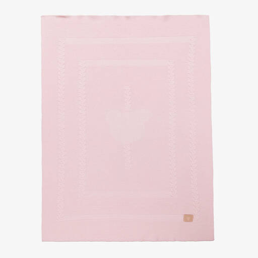 Jamiks-Couverture rose torsadée (100 cm) | Childrensalon Outlet