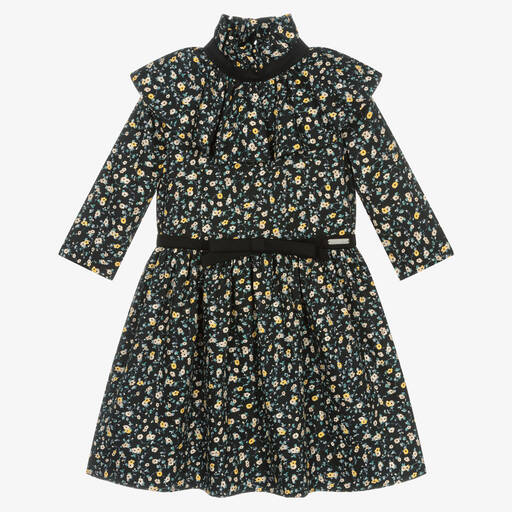 Jessie and James London-Girls Black Floral Dress | Childrensalon Outlet