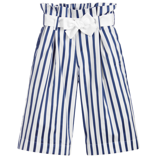 Jessie and James London-Girls Cotton Striped Culottes | Childrensalon Outlet