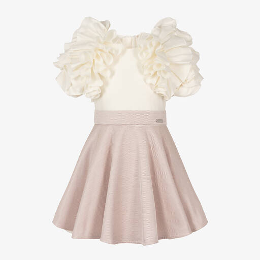 Jessie and James London-Girls Lilac Purple Ruffle Sleeve Dress | Childrensalon Outlet